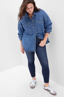 Gap Dark Wash Blue Stretch High Waisted True Skinny Jeans (P96919) | €79