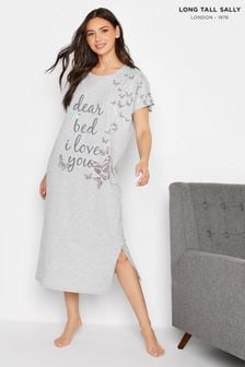 Long Tall Sally Grey Dear Bed Nightdress (P97002) | R392