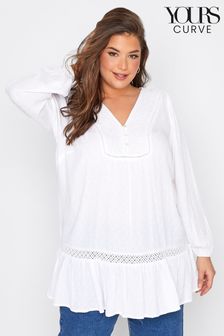 Yours Curve White Dobby Tunic (P97075) | 36 €
