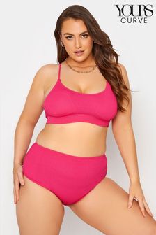 Yours Curve Pink Texture Bikini Top (P97117) | €13.50