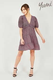 Robe évasée Yumi imprimé léopard (P97223) | €19