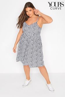 Yours Curve Blue Ditsy Strappy Sundress (P98353) | €21.50