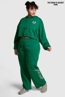 Victoria's Secret PINK Garnet Green Fleece Wide Leg Jogger (P98553) | €18.50