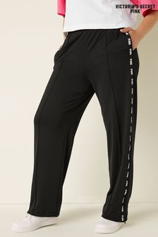 Victoria's Secret PINK Pure Black Wide Leg Track Pants (P98961) | €57