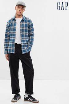 Gap Blue Check Long Sleeve Shirt in Standard Fit (P99250) | €22.50