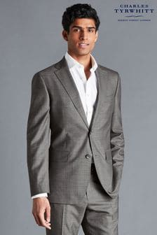 Charles Tyrwhitt Grey Slim Fit Sharkskin Business Suit Jacket (P99386) | 1,074 QAR
