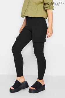 PixieGirl Petite Black Utility Skinny Trousers (Q00588) | AED166