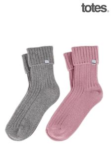 Totes Grey Ladies Turnover Socks (Q01352) | €17