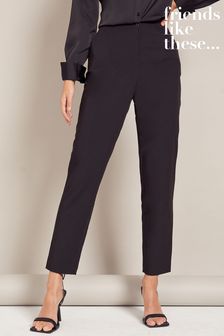 Friends Like These Black High Waisted Slim Tailored Trouser (Q01737) | €31