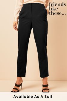 Friends Like These Black Tall Tailored Ankle Grazer Trousers (Q01749) | €13.50