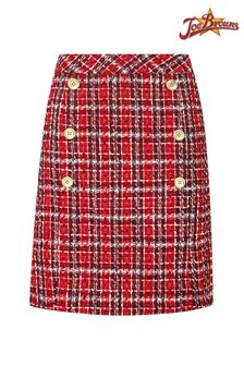 Joe Browns Red Chic Check Skirt (Q02197) | BGN 139