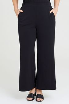 Taking Shape Black Curve Eliza Knit Wide Leg Black Trouser (Q02529) | €75