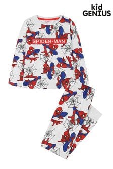 Kid Genius Grey Marvel Spider-Man All Over Print Pyjama Set (Q02542) | ￥2,400