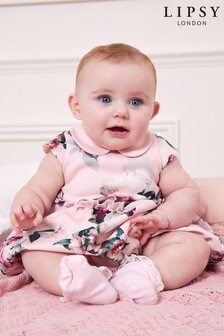 Lipsy Pink Baby Collar Dress With Matching Knicker (Q02877) | CHF 40