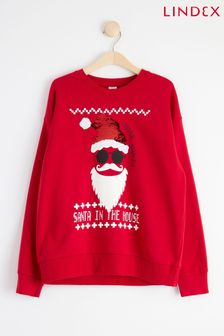 Lindex Red Crazy Christmas Sweatshirt (Q04046) | €15.50