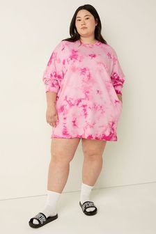 Victoria's Secret Pink Varsity Long Sleeve Crew Dress (Q05201) | kr730