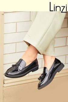 حذاء سهل اللبس أسود بالغ اللمعان Rosalie من Linzi (Q05422) | 223 ر.س