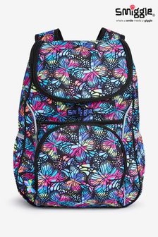 Smiggle Blue Butterfly Vivid Access Backpack with Reflective Tape (Q05783) | INR 5,864