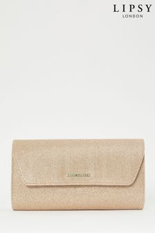 Lipsy Gold Envelope Clutch Bag (Q05896) | €31