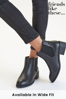 Friends Like These Black Regular Fit Chelsea Boot (Q06209) | ₪ 92