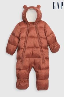Gap Brown Recycled Heavy Weight Puffer One-Piece (Q06379) | €24