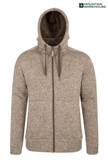 Mountain Warehouse Brown Nevis Mens Fleece Lined Hoodie (Q06725) | 71 €
