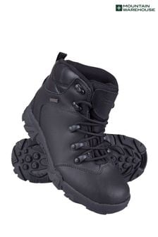 Mountain Warehouse Black Canyon Kids Leather Waterproof Walking Boots (Q07157) | €64