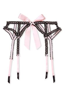 Victoria's Secret Ribbon Slot Garter Belt