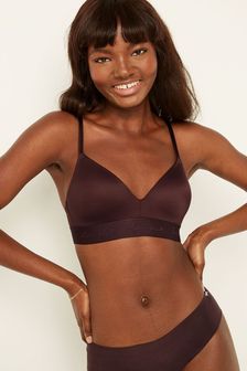 Victoria's Secret PINK Burnt Umber Brown Smooth Lightly Lined Non Wired T-Shirt Bra (Q08344) | €46