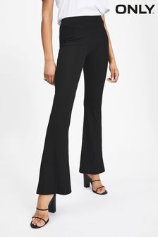 ONLY Black Flared Jersey Trousers (Q08681) | €20.50