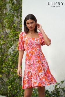 Платье с цветочным принтом и рукавами-буфами Lipsy (Q09169) | €18