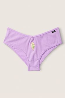 Victoria's Secret PINK Petal Purple Cotton Cheeky Knickers (Q09333) | €3.50