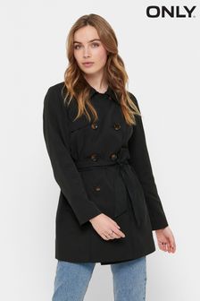 ONLY Black Trench Coat (Q10130) | €52