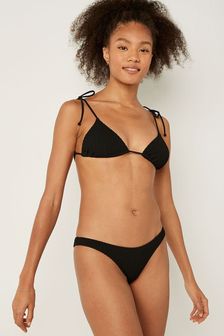 Victoria's Secret PINK Pure Black Brazilian Crinkle Bikini Bottom (Q10165) | €34