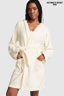 Victoria's Secret PINK Creamer White Polar Fleece Robe (Q10648) | €59