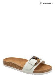 Dunlop White Ladies Ramona Mule Slider Sandals (Q10691) | €20