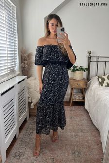 Monochrom - Style Cheat Tara Trägerloses Kleid (Q12438) | 47 €