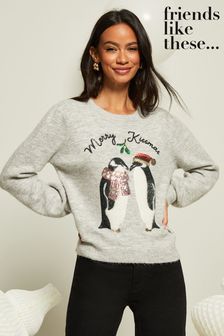 Friends Like These Grey Friends Like These Novelty Christmas Jumper (Q12506) | 37 €