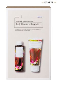 Korres Golden Passionfruit Body Milk Cleanser Set (Q12940) | €26
