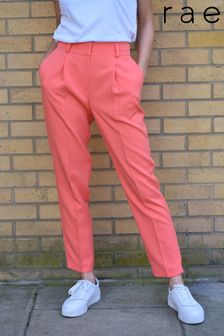Rae Orange Straight Leg Tapered Trousers (Q12979) | €29