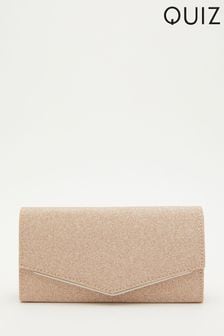Quiz Nude Glitter Shimmer Clutch Bag (Q13001) | 24 €