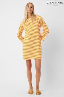 Great Plains Orange Bobbie Stripe Dress (Q13337) | 155 zł