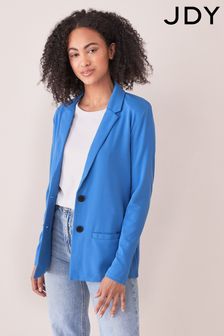JDY Blue Tailored Blazer with Shoulder Pad Detail (Q13365) | $45