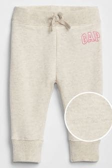 Crem - Pantaloni din fleece cu logo Gap (Nou-născuţi - 6ani) (Q13374) | 90 LEI