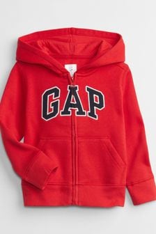 Rot - Gap Kapuzenjacke mit Reißverschluss und Logo (12 Monate bis 5 Jahre) (Q13380) | 31 €