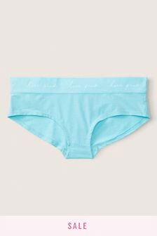Victoria's Secret PINK Blue Breeze Cotton Logo Hipster Knicker (Q13788) | €11