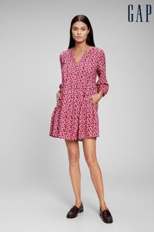 Gap Raspberry Tiered Mini Dress (Q14525) | 46 €