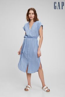Gap Blue Textured Midi Dress (Q14586) | €41
