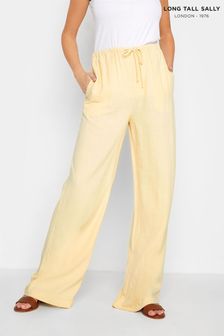 Long Tall Sally Yellow Linen Blend Trouser (Q15214) | €40