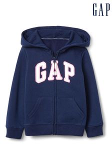 Marineblau - Gap Kapuzenjacke mit Reißverschluss und Logo (Babys - 7 Jahre) (Q15471) | 31 €